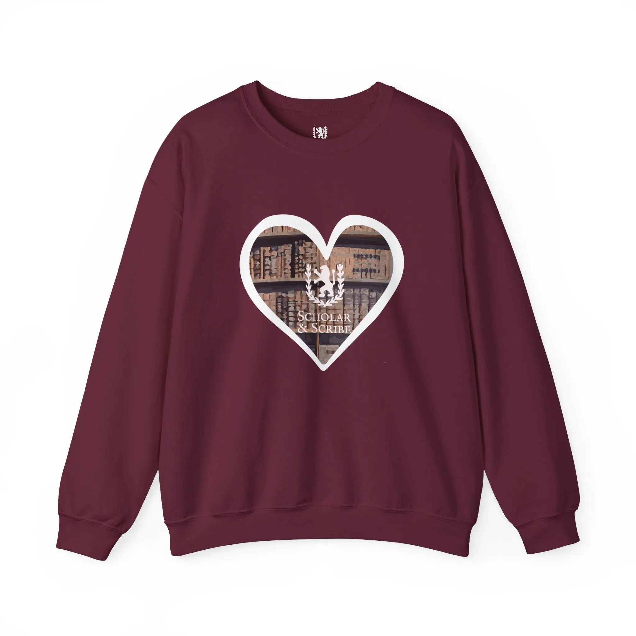 Scholar & Scribe Heart of Stories Unisex Heavy Blend™ Crewneck Sweatshirt