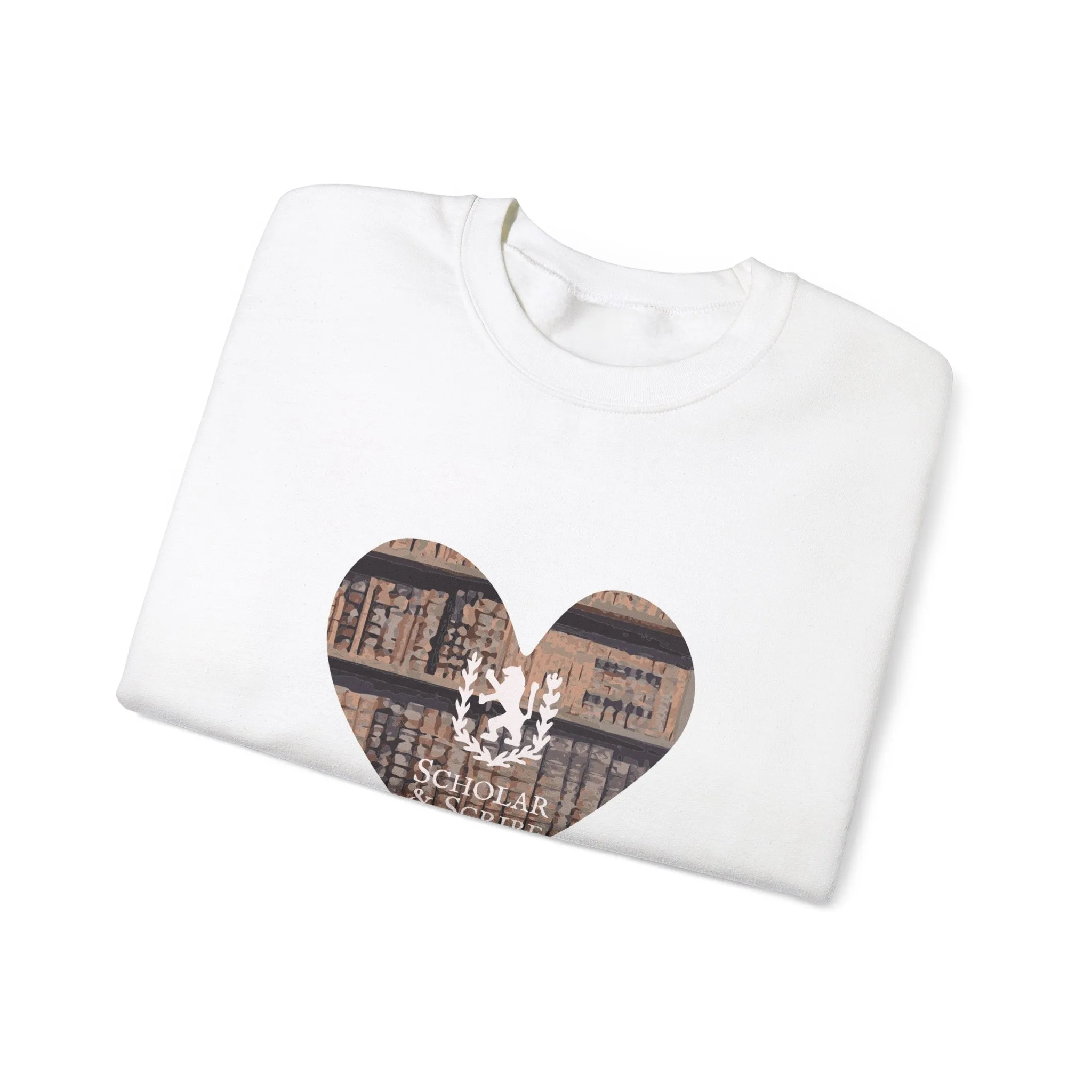Scholar & Scribe Heart of Stories Unisex Heavy Blend™ Crewneck Sweatshirt