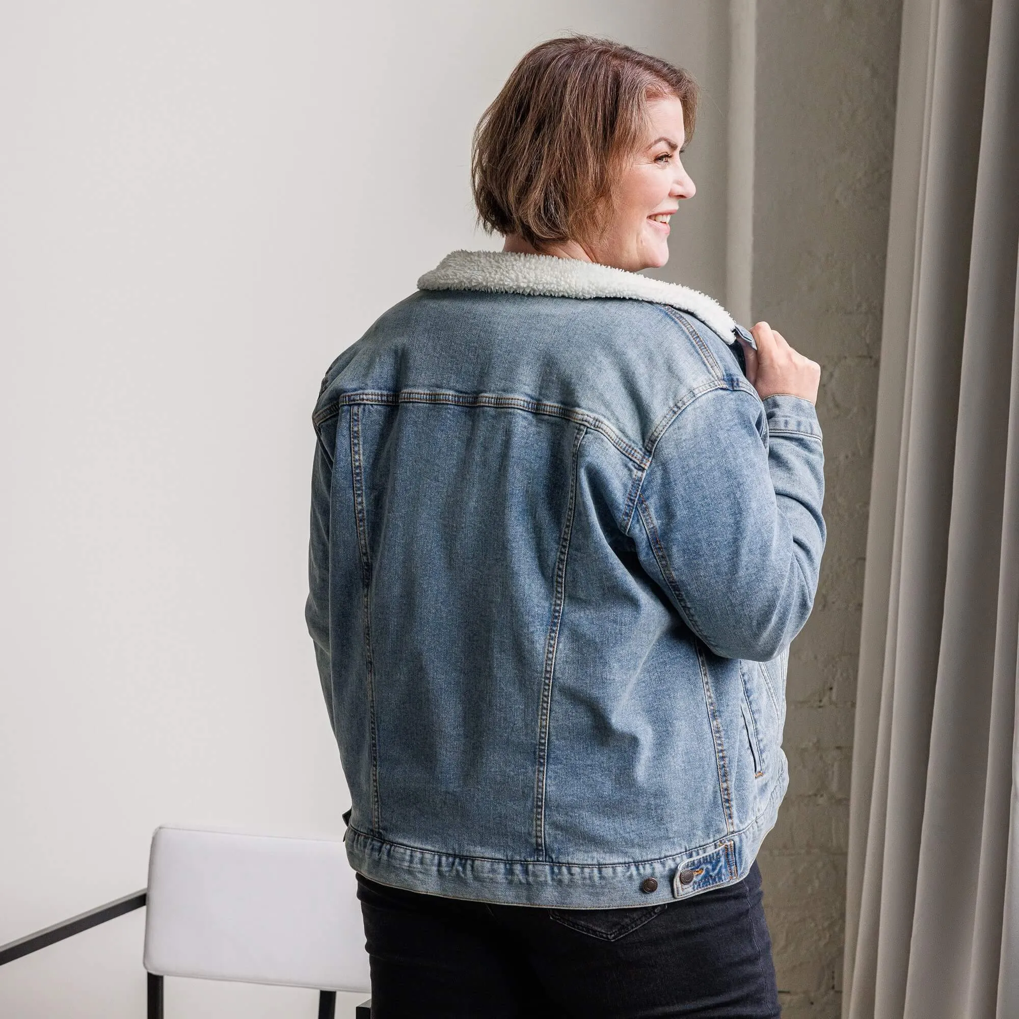 Sherpa Denim Jacket (Threadfast Apparel 372J)