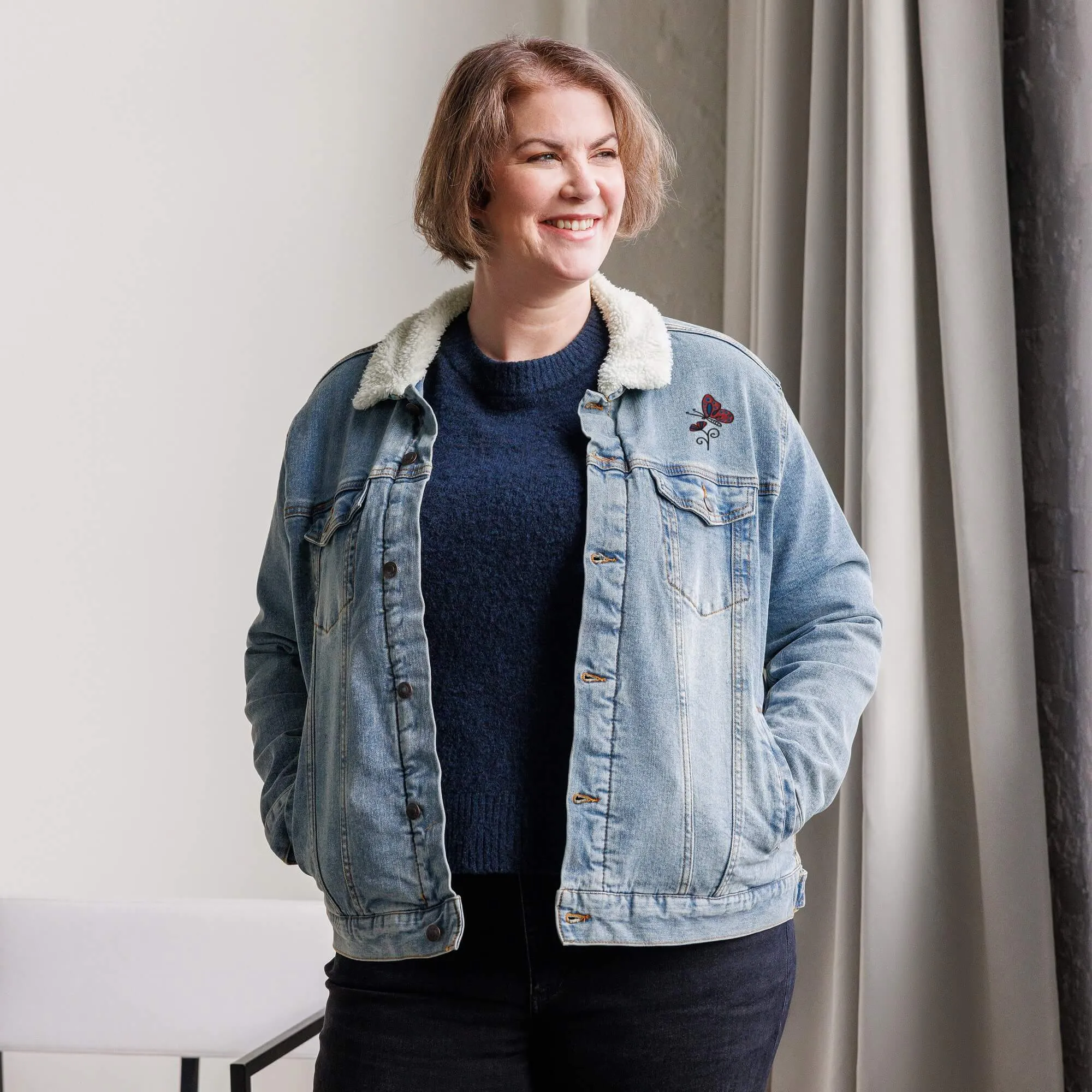 Sherpa Denim Jacket (Threadfast Apparel 372J)