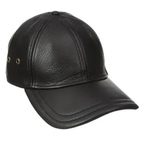 Stetson - Oily Timber Leather Baseball Cap