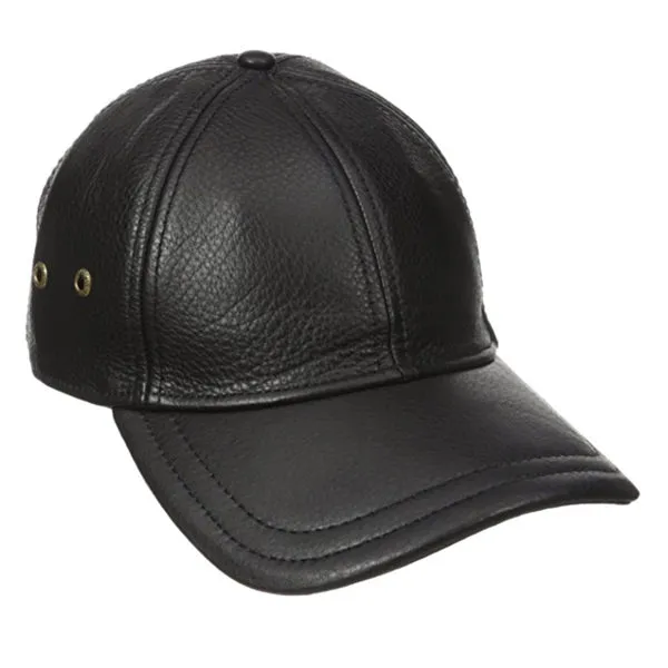 Stetson - Oily Timber Leather Baseball Cap