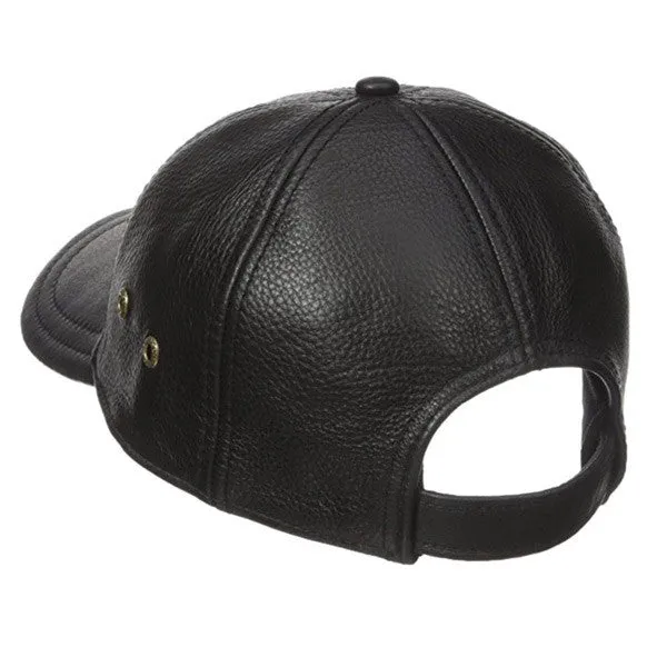 Stetson - Oily Timber Leather Baseball Cap