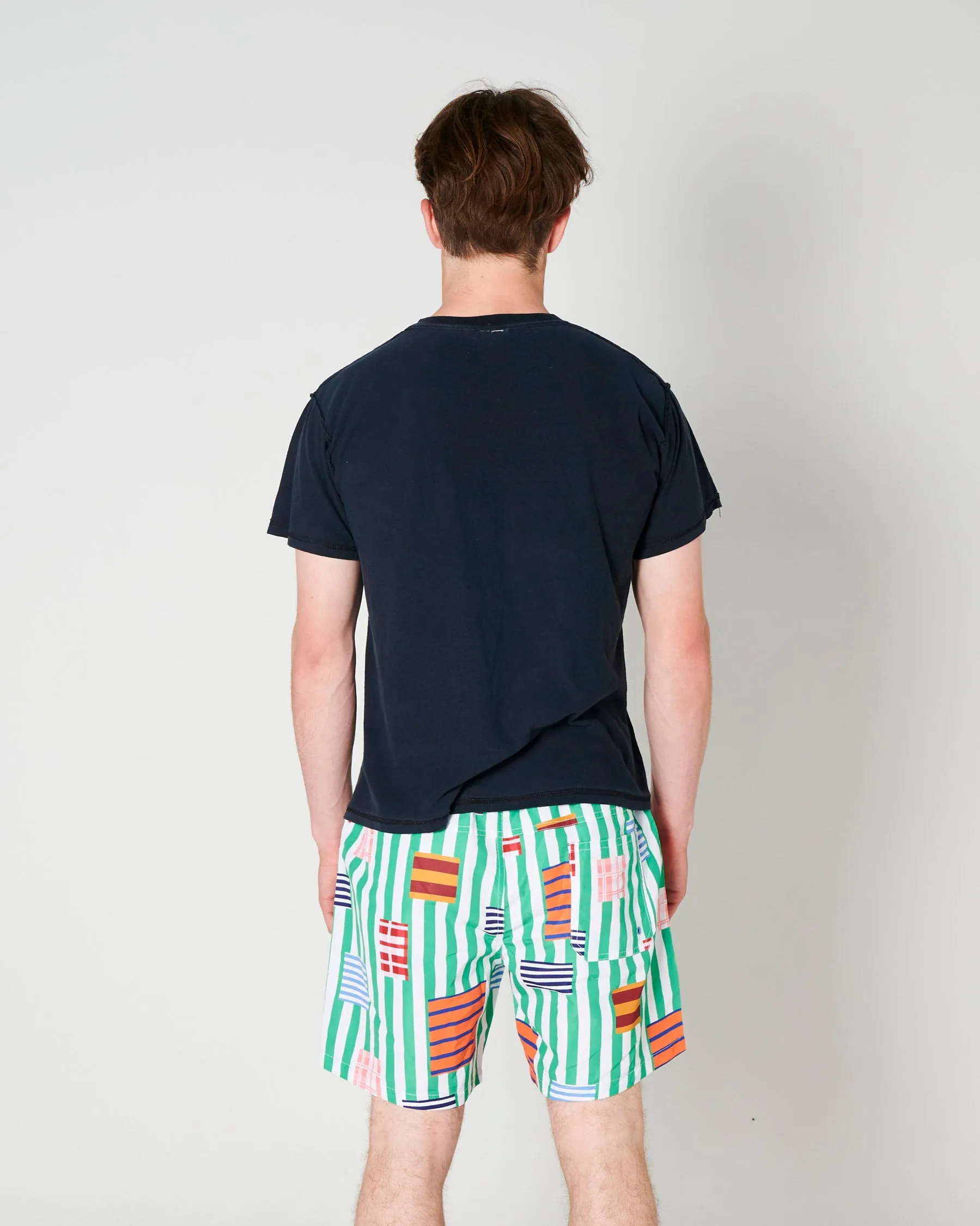 Stripe On Stripe Men's Boardies