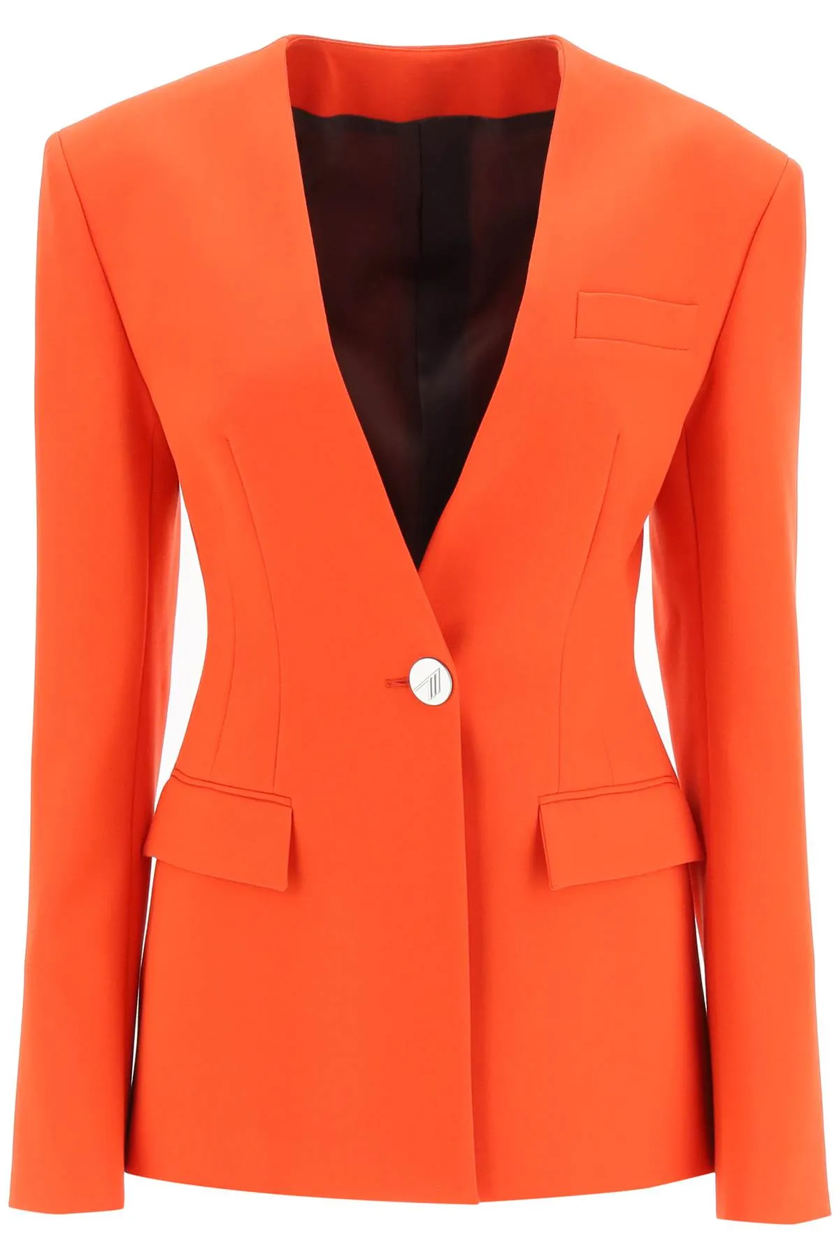 The attico 'louise' viscose blend hourglass jacket