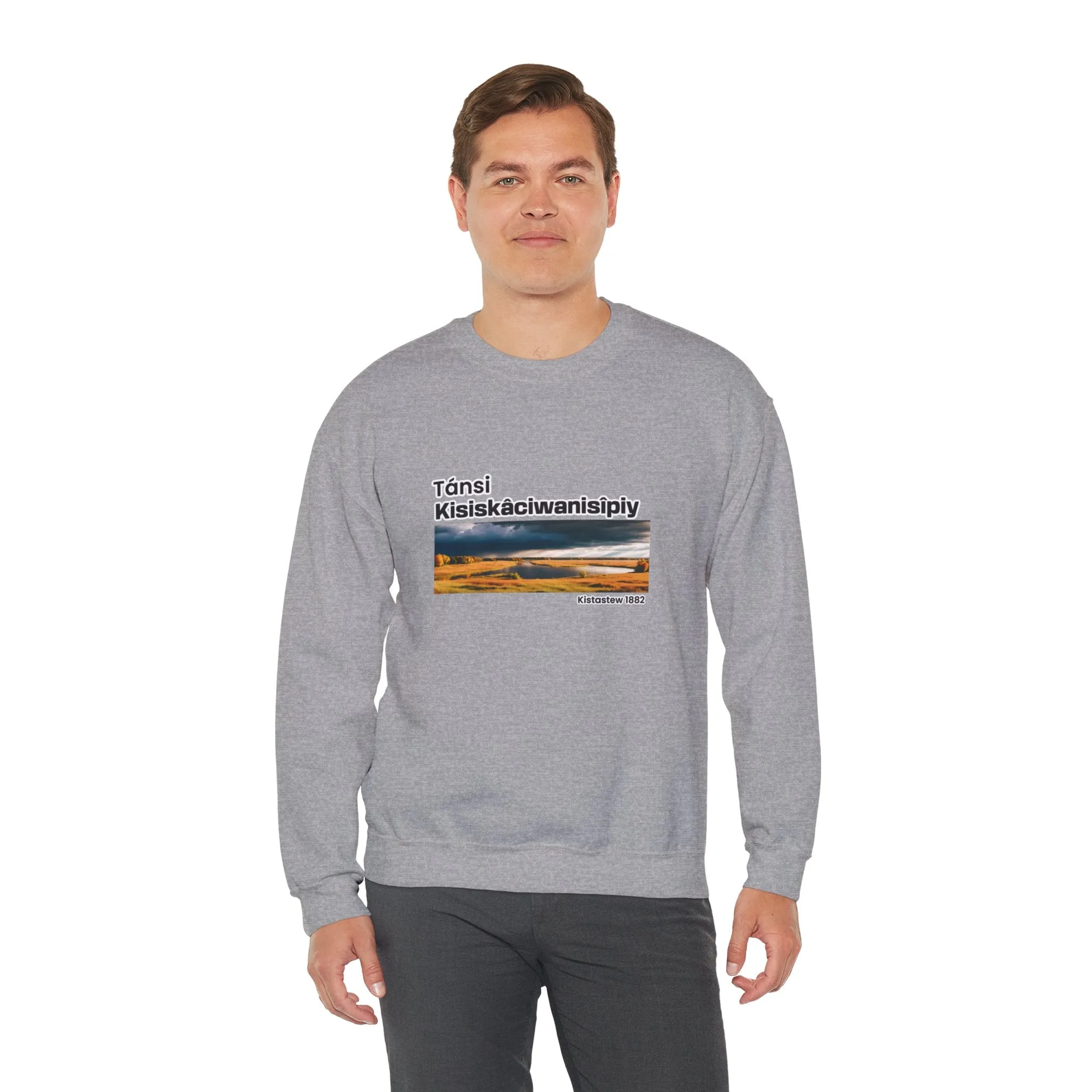 Tánsi Cree Saskatchewan Unisex Heavy Blend™ Crewneck Sweatshirt