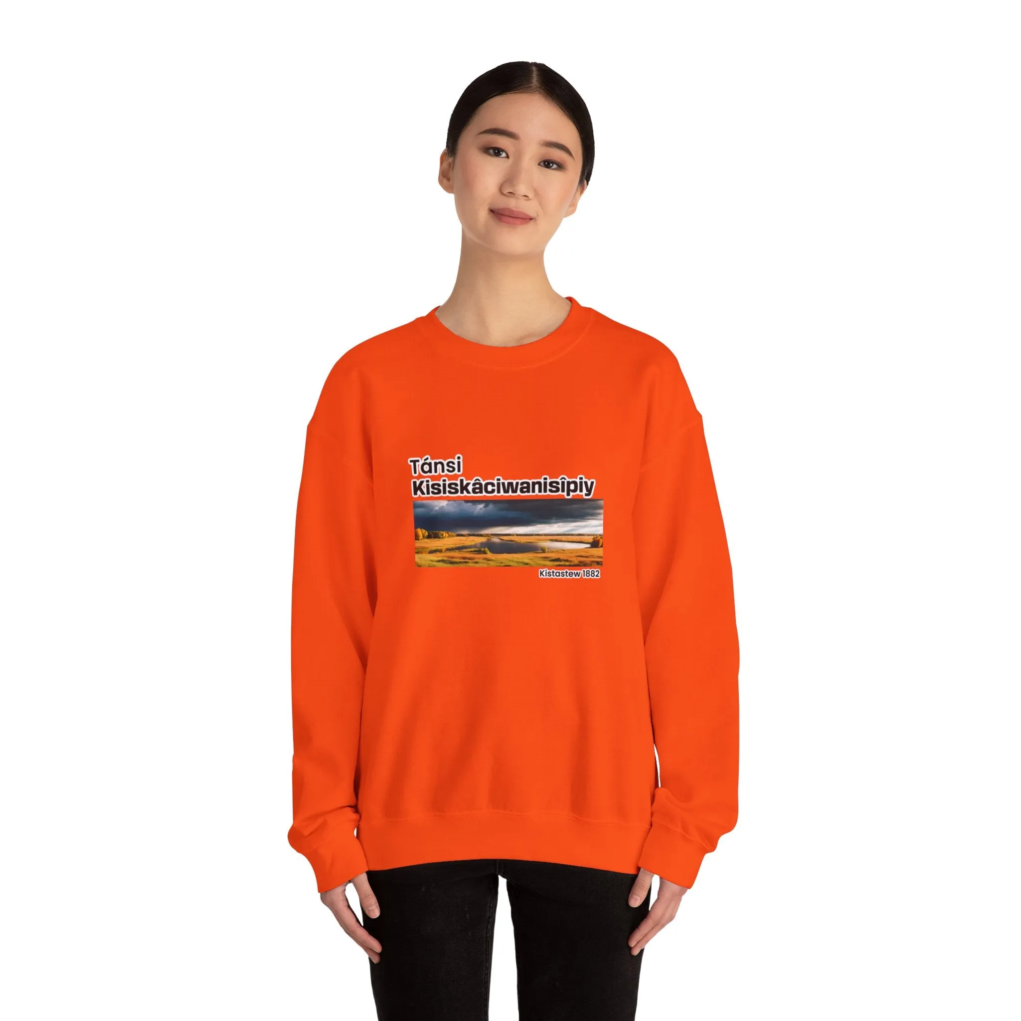 Tánsi Cree Saskatchewan Unisex Heavy Blend™ Crewneck Sweatshirt