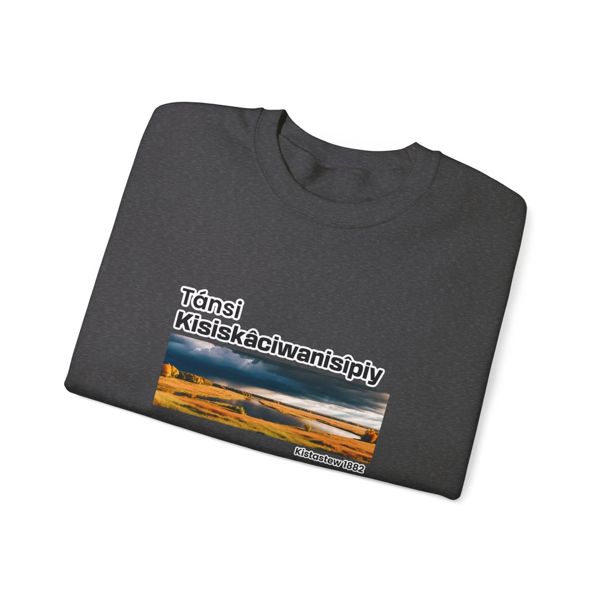 Tánsi Cree Saskatchewan Unisex Heavy Blend™ Crewneck Sweatshirt
