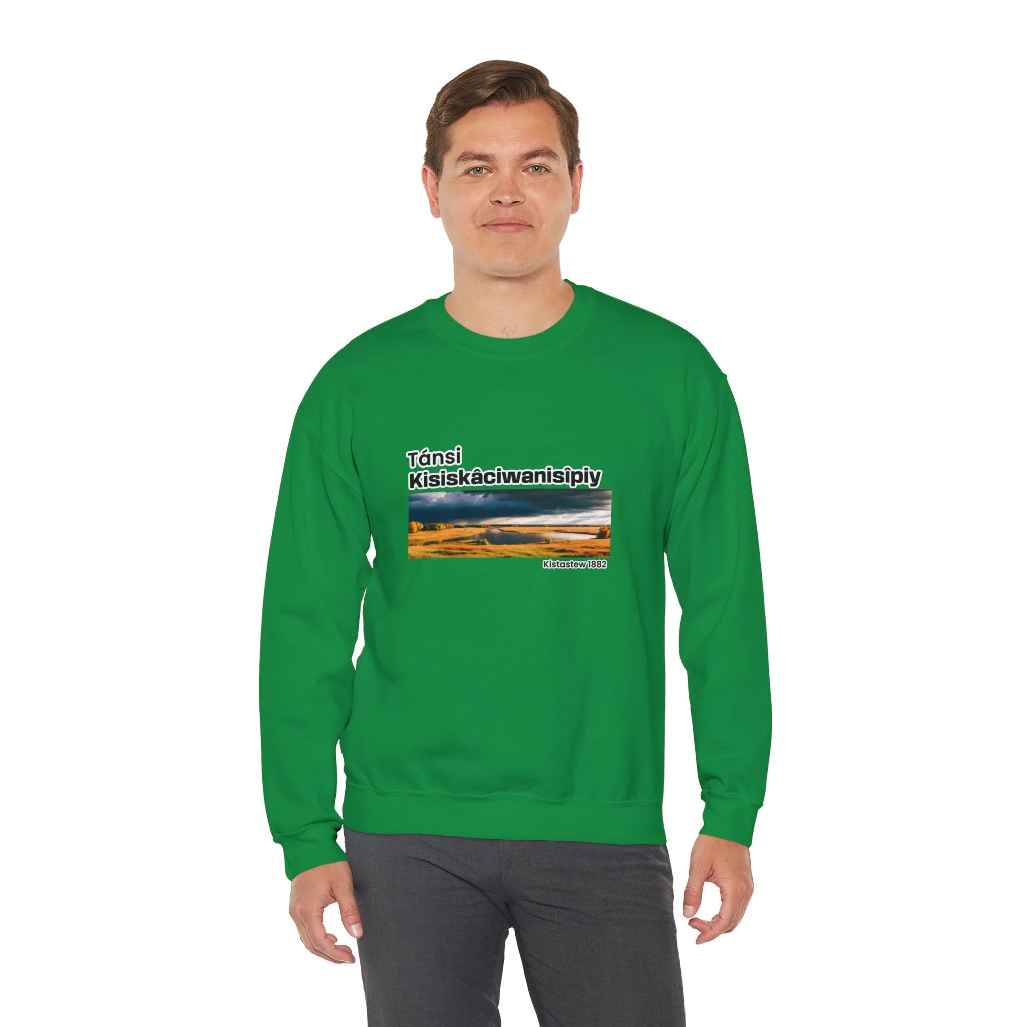 Tánsi Cree Saskatchewan Unisex Heavy Blend™ Crewneck Sweatshirt