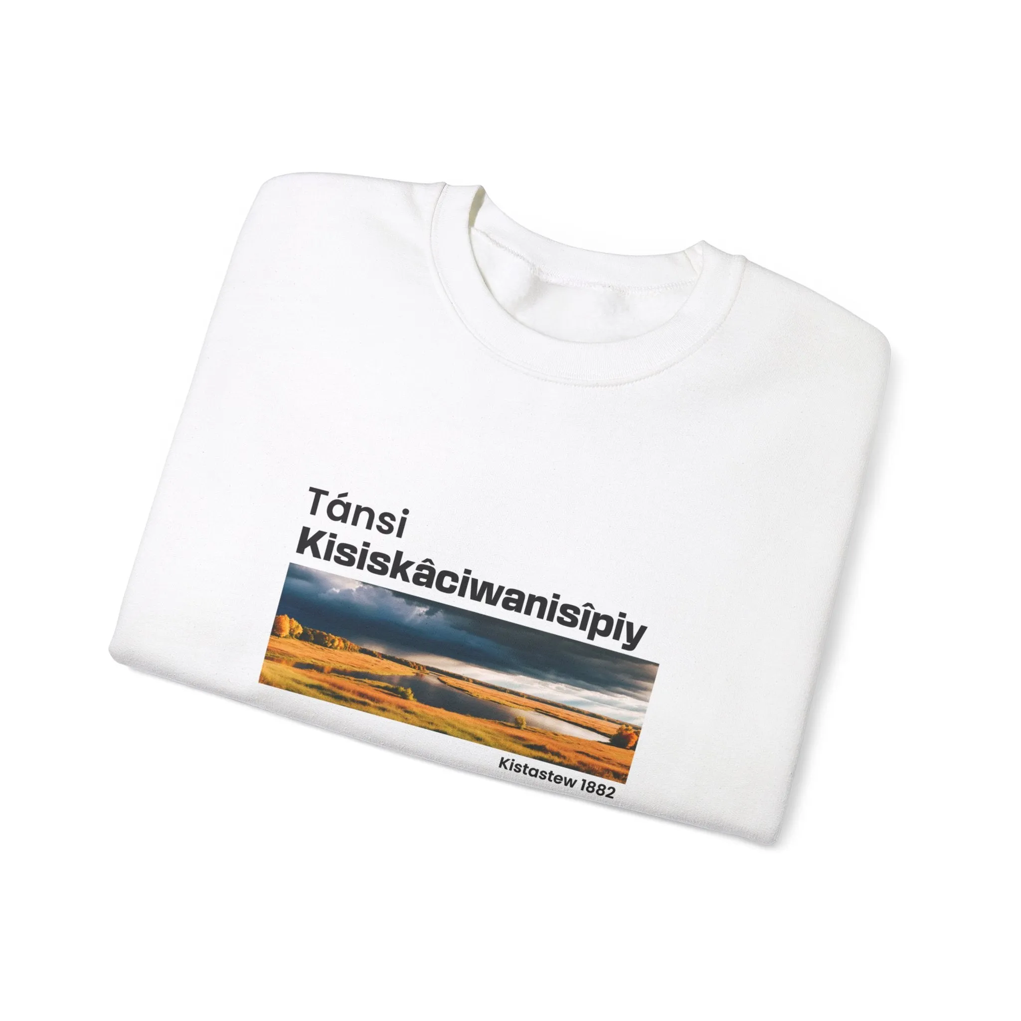 Tánsi Cree Saskatchewan Unisex Heavy Blend™ Crewneck Sweatshirt