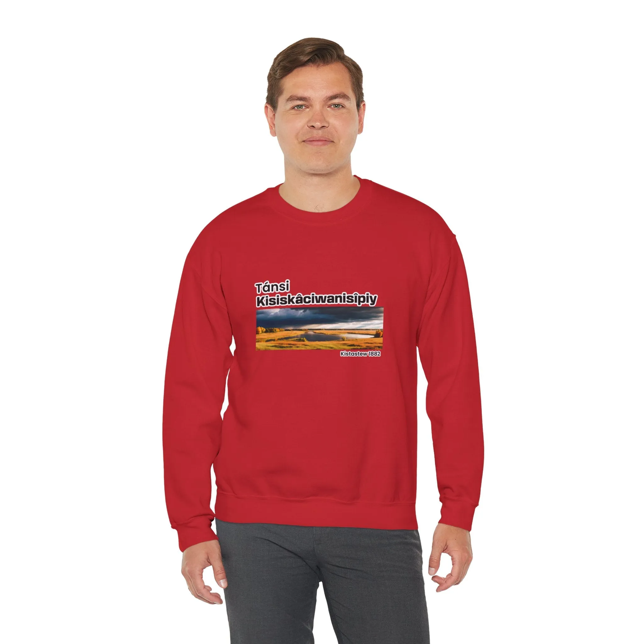 Tánsi Cree Saskatchewan Unisex Heavy Blend™ Crewneck Sweatshirt