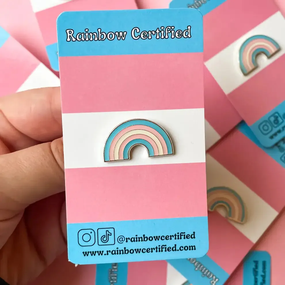 Transgender PRIDE Rainbow LGBTQ  Enamel Pin