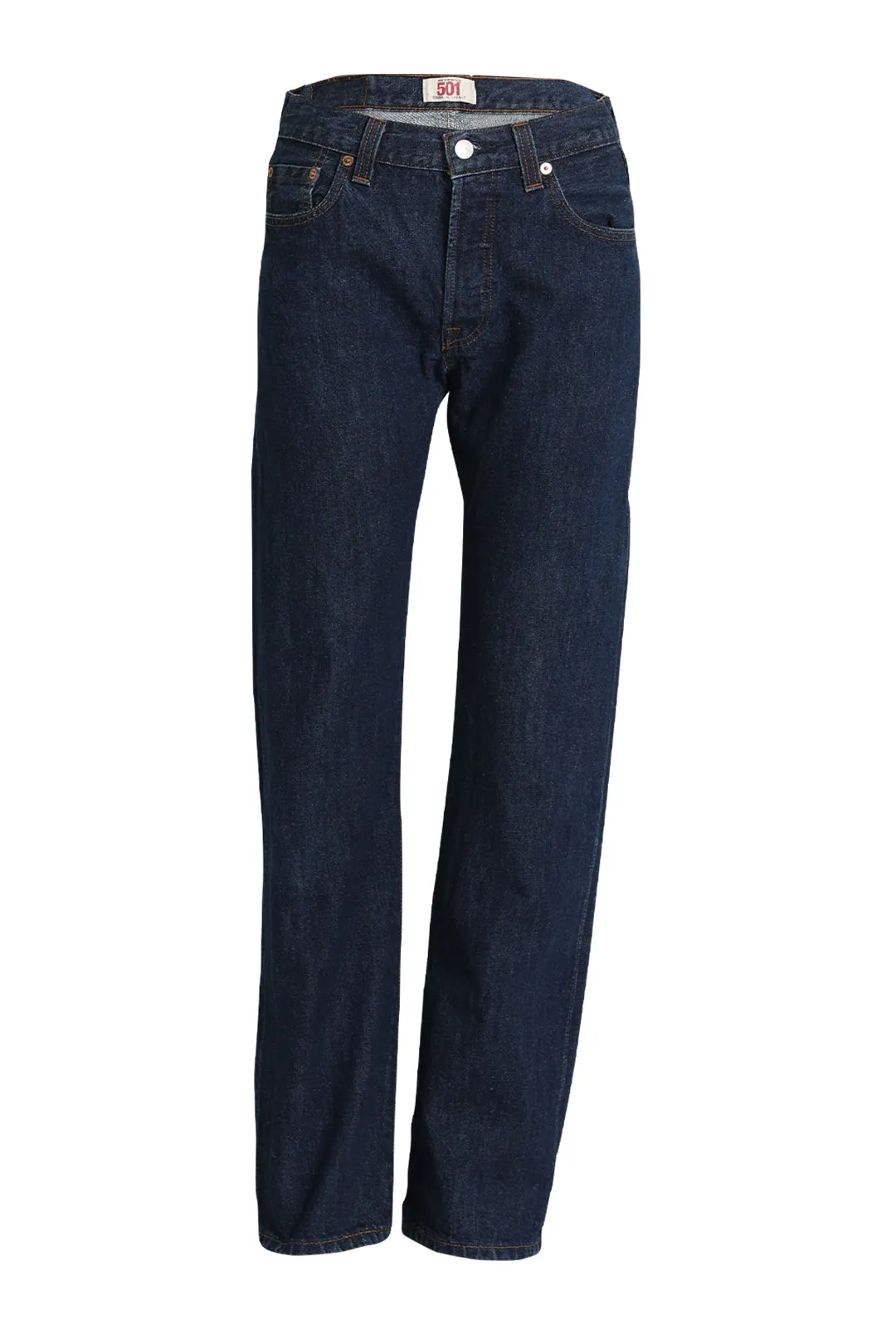 Unisex 501 Straight Leg Button-Fly in Dark Blue