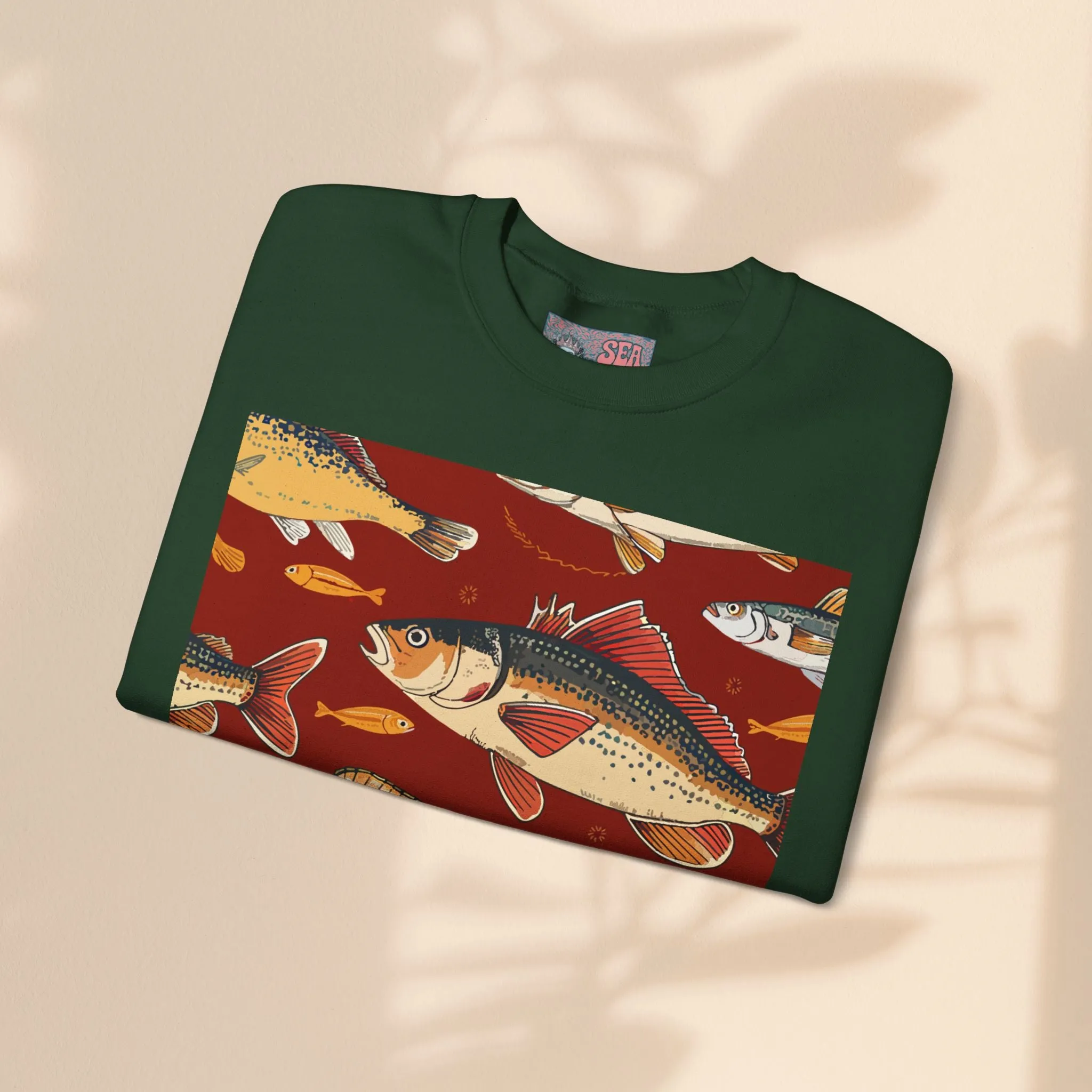 Unisex Heavy Blend™ Crewneck Sweatshirt - Red Fish