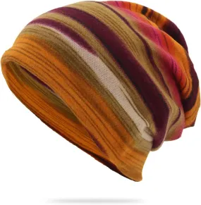 Unisex Winter Beanie Fashionable Stylish Warm Slouchy Ribbed Knit Hat Pom Pom Ski Skull Cap Colorful Print Beanie Caps