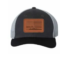 USS Arizona Patch Cap, Charcoal Gray & Black