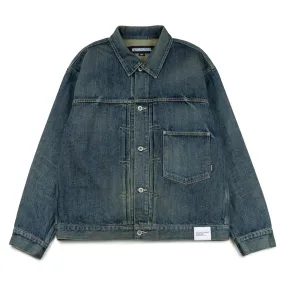 Washed Denim Type-1 Jacket | Indigo