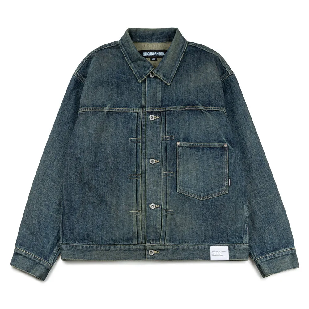 Washed Denim Type-1 Jacket | Indigo