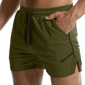 WENKOMG1 Mens Quick Dry Shorts Active Athletic Lightweight Breathable 3 Inch Running Jogging Workout Gym Shorts