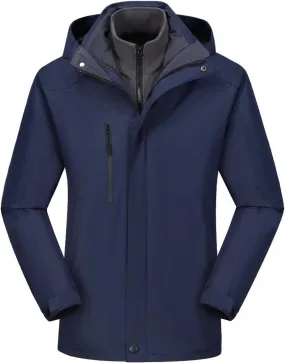 Women Men Hooded Rain Jackets Softshell Windproof Raincoat Long Sleeve Jacket Outdoor Hiking Windbreaker with Pockets