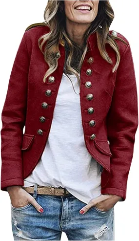Womens Casual Blzers Plus Size Boyfriend Pocketed Office Work Loose Cardigans One Button Office Jackets Womens Casual Blzers Plus Size Boyfriend Pocketed Office Work Loose Cardigans One Button Office Jackets