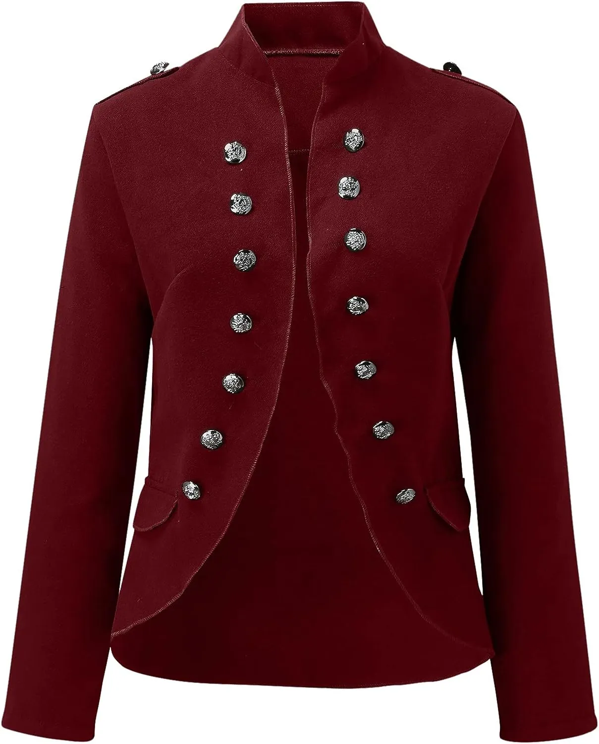 Womens Casual Blzers Plus Size Boyfriend Pocketed Office Work Loose Cardigans One Button Office Jackets