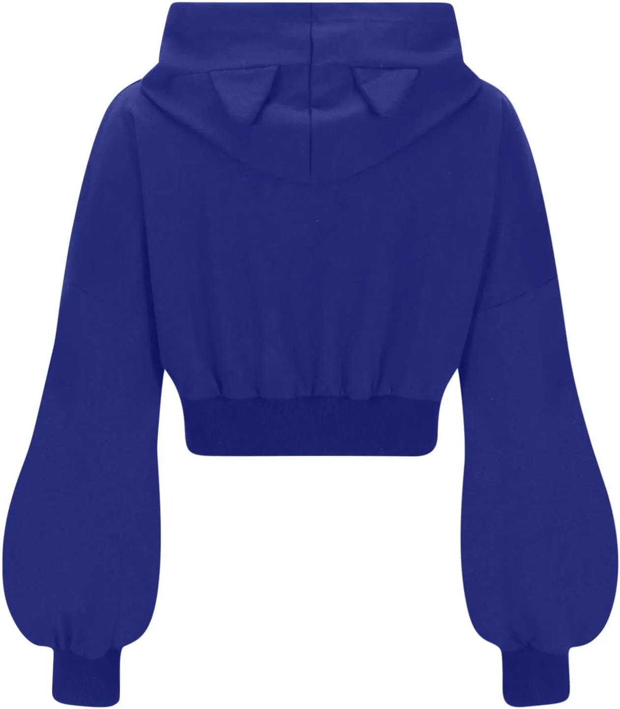 Women's Long Sleeve Hoodie Crop Tops Cute Cropped Pullover Sweatshirt Fall Outfits Gothic Clothes Teen Girls 2024
