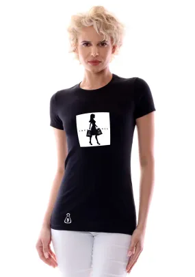 Women's Tokyo Monee Shopping Graphic T-Shirt