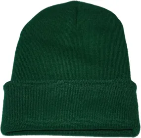 Womens Winter Ribbed Knit Cuffed Beanie Hat with Fur Pom-Pom Beanie Skull Cap Ski Hat Fisherman Beanie for Men