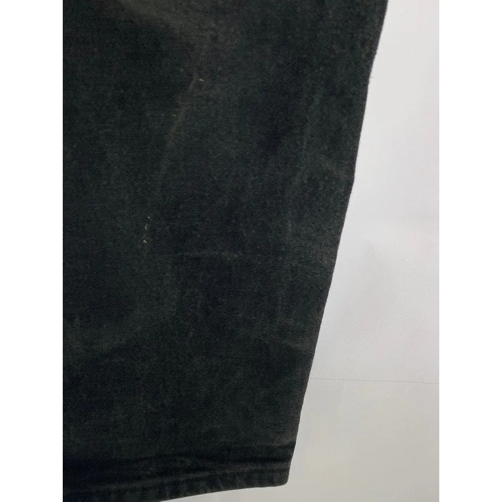 WRANGLER Men's Black Solid Relaxed Fit Comfort Flex Denim Jeans SZ 32X32