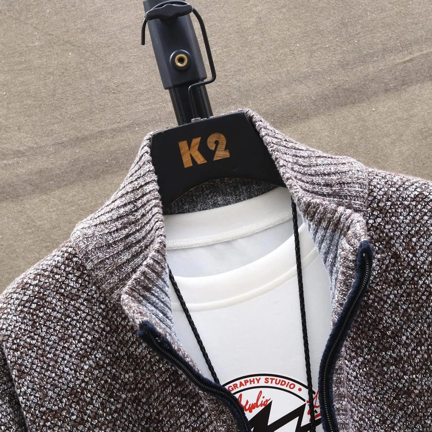 Ymosrh Mens Coats and Jackets Stylish Autumn Winter Men's Fashion Loose Cardigan Warm Lapel Hooded Jacket Sweater