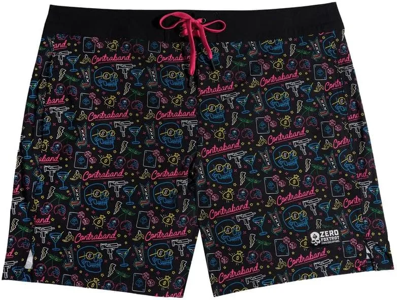 Zero Foxtrot Mens Swimwear, Swim Trunks and Board Shorts, Fast Drying, UPF 50  | 5 and 7 Inch Inseam, SM – XXL